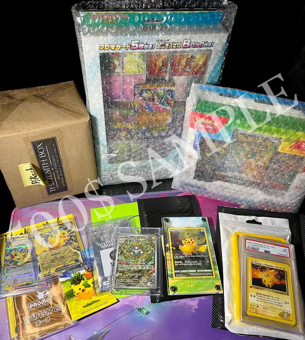 Customer example of contents in a Zenith Mystery Box SUPER BIG; contents vary.