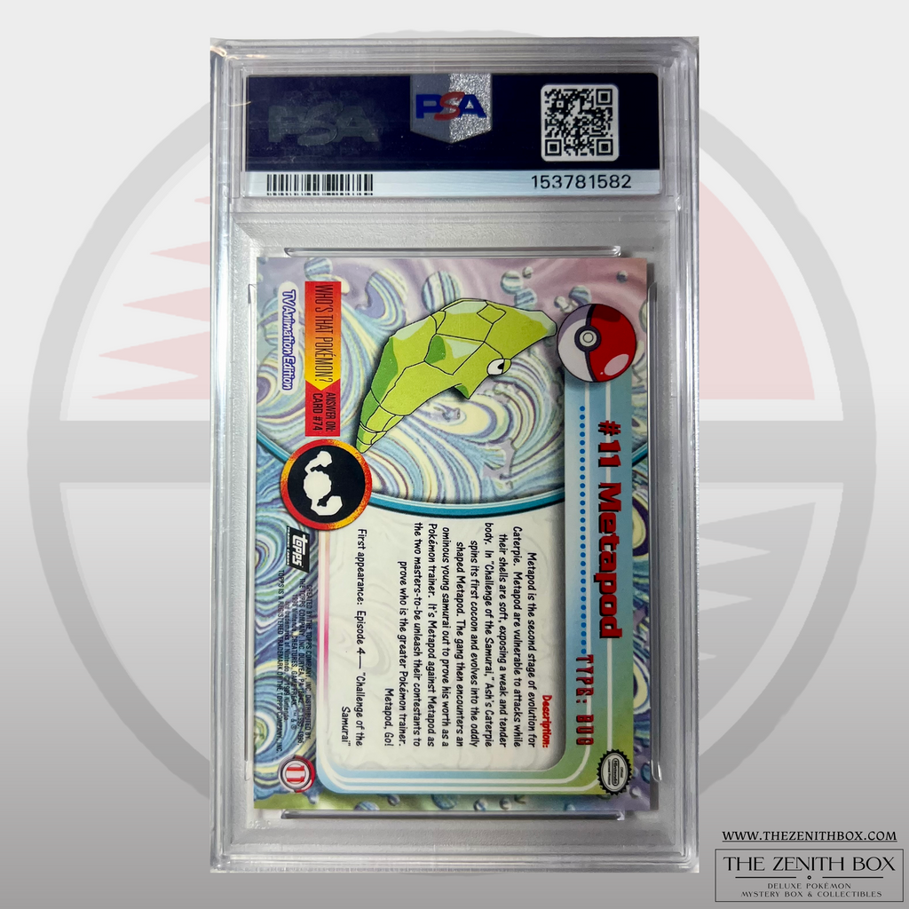 Metapod #11 Topps Pokémon T.V. PSA 10