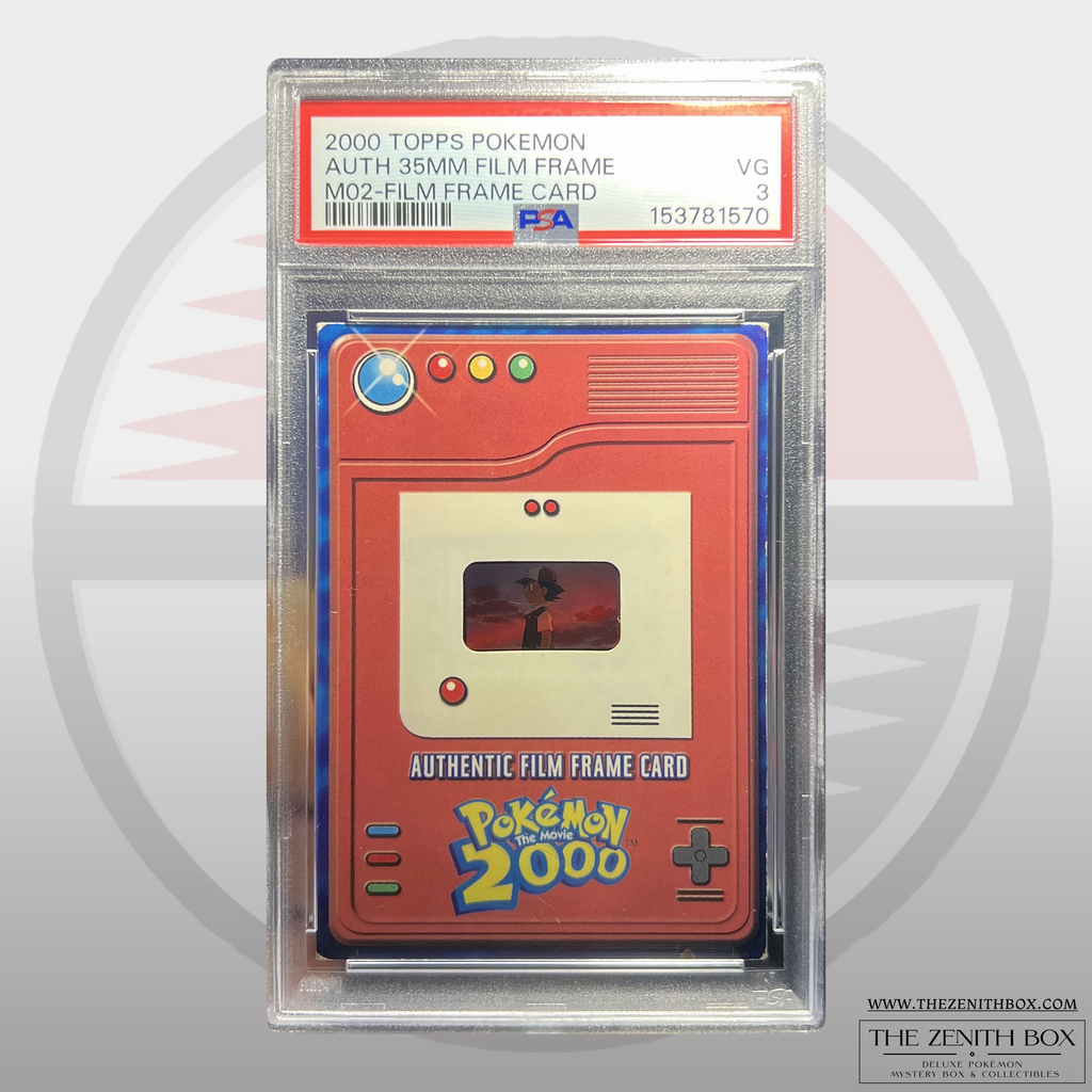 Topps Pokémon Movie 2000 Authentic Film Frame – Ash – PSA 3