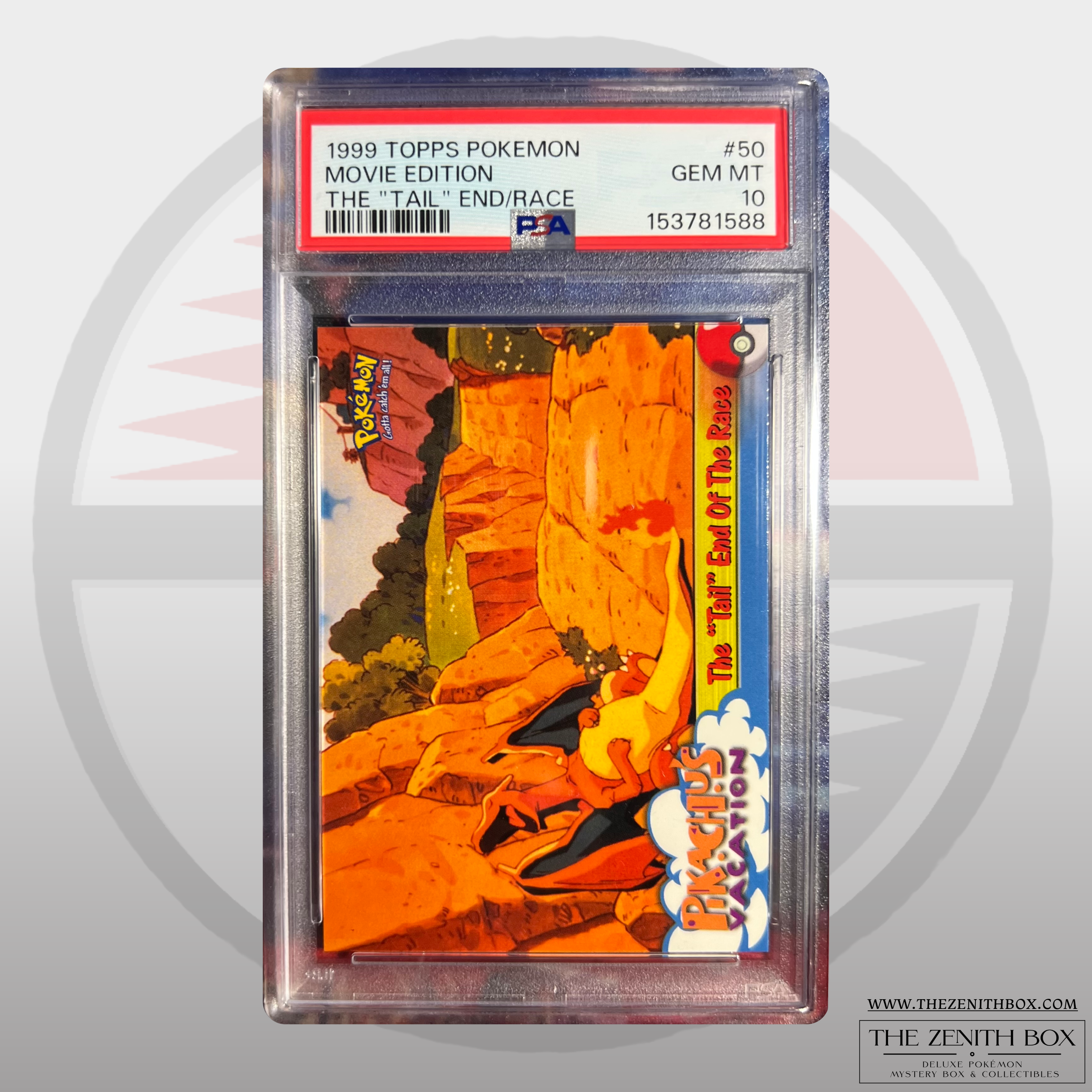 Topps Pikachu Vacation "The Tail End of the Race" #50 (PSA 10)