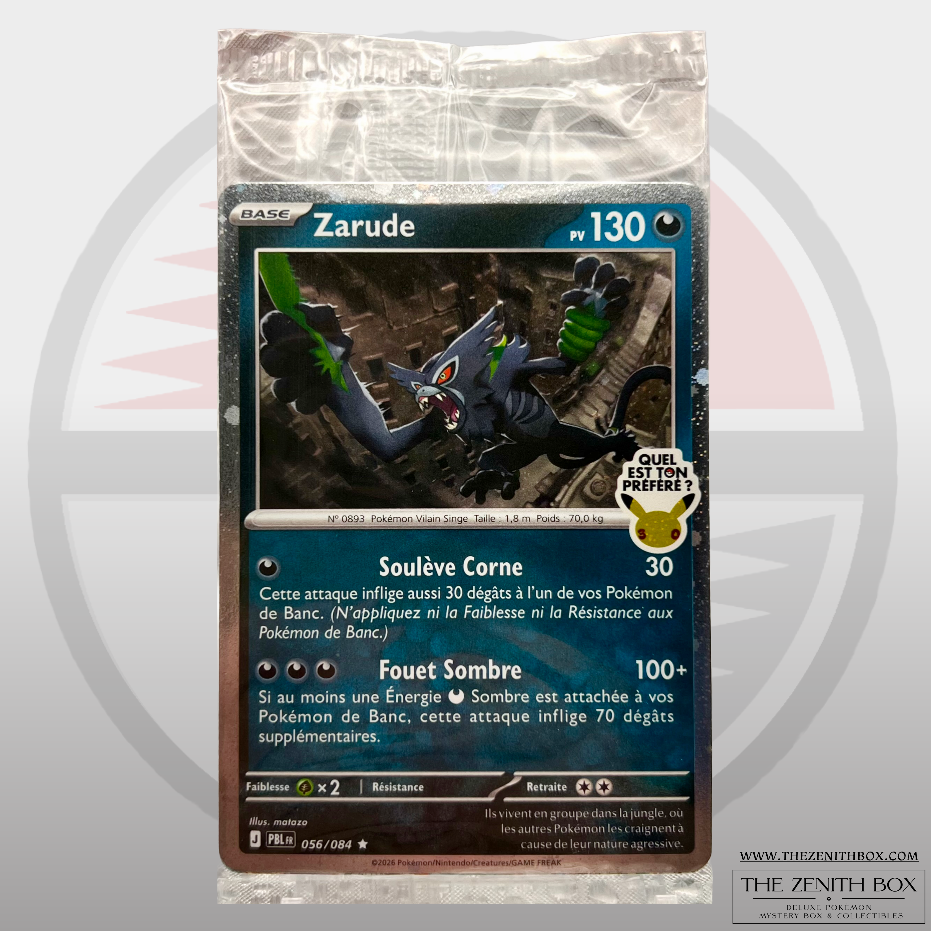 Zarude 056/084 EB Games 30th Anniversary Promo (Français)