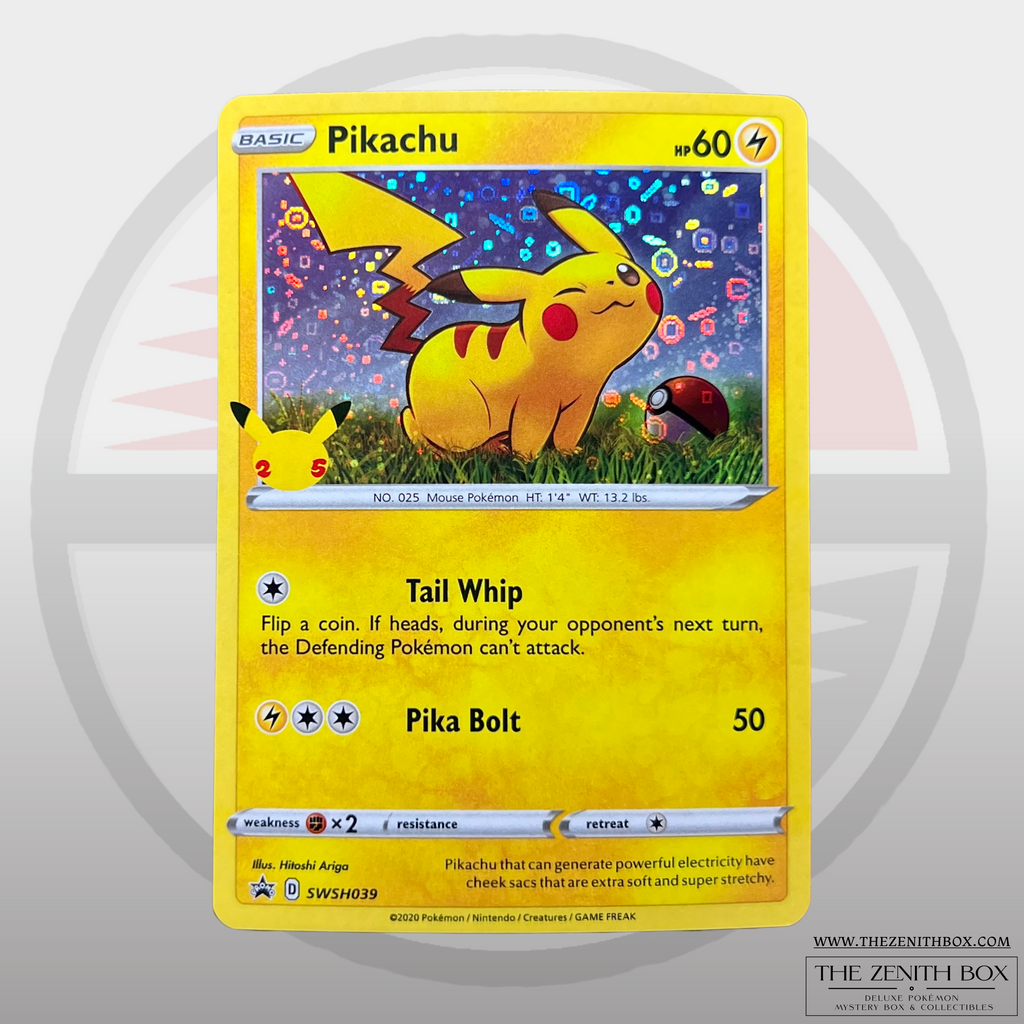 Pikachu SWSH039 25th Anniversary Promo Pokémon Card