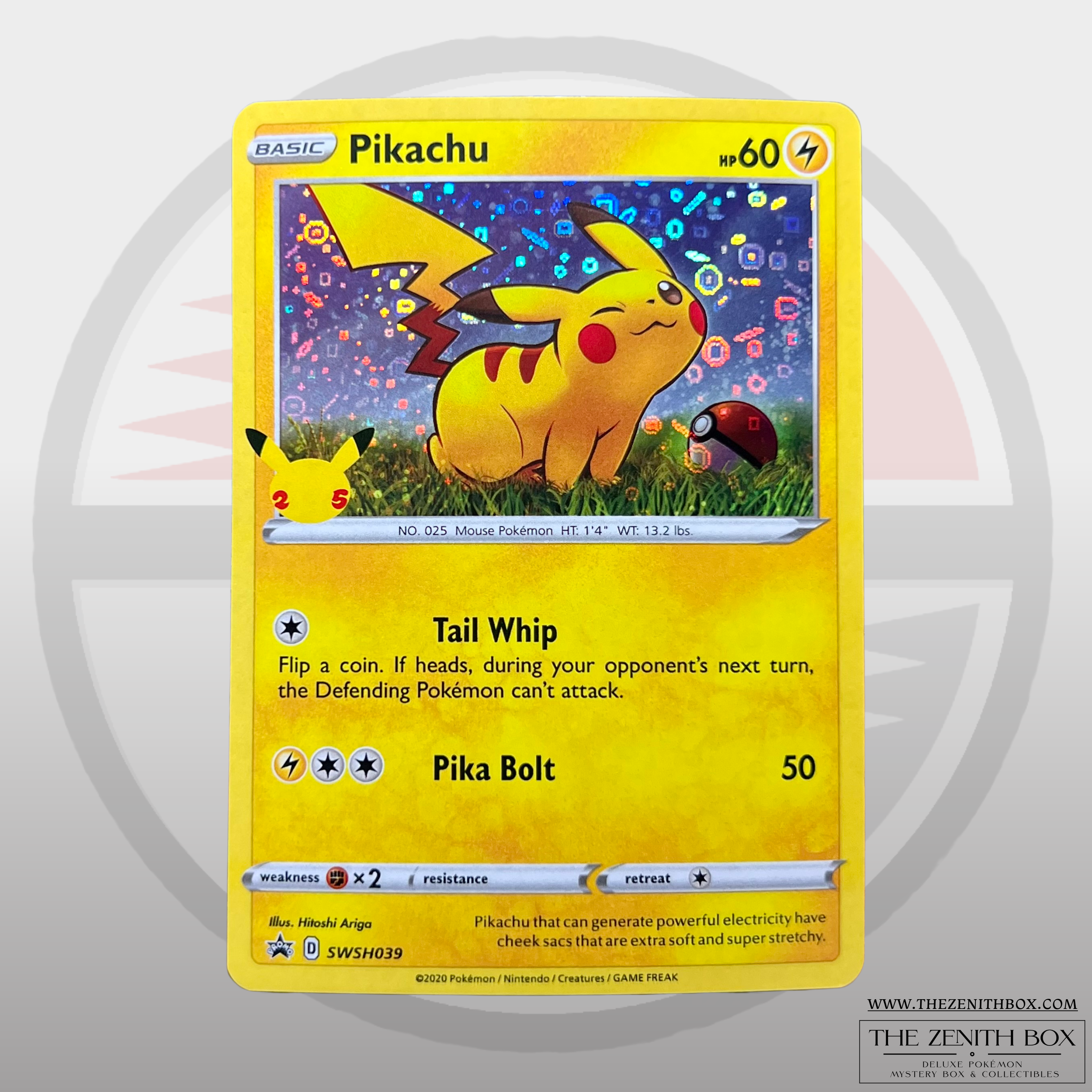 Pikachu SWSH039 25th Anniversary Promo Pokémon Card