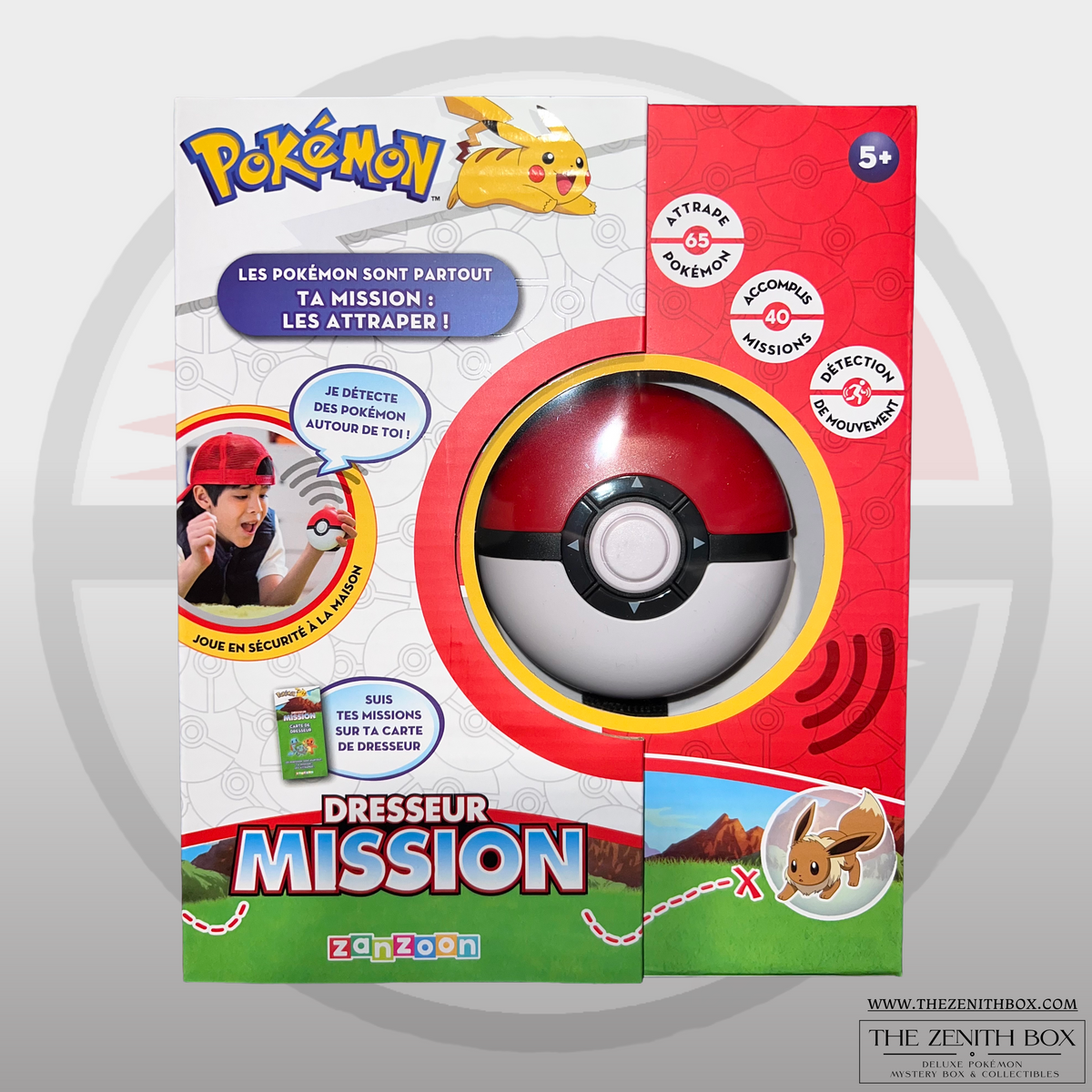 French Pokémon Dresseur Mission electronic game in its retail packaging.