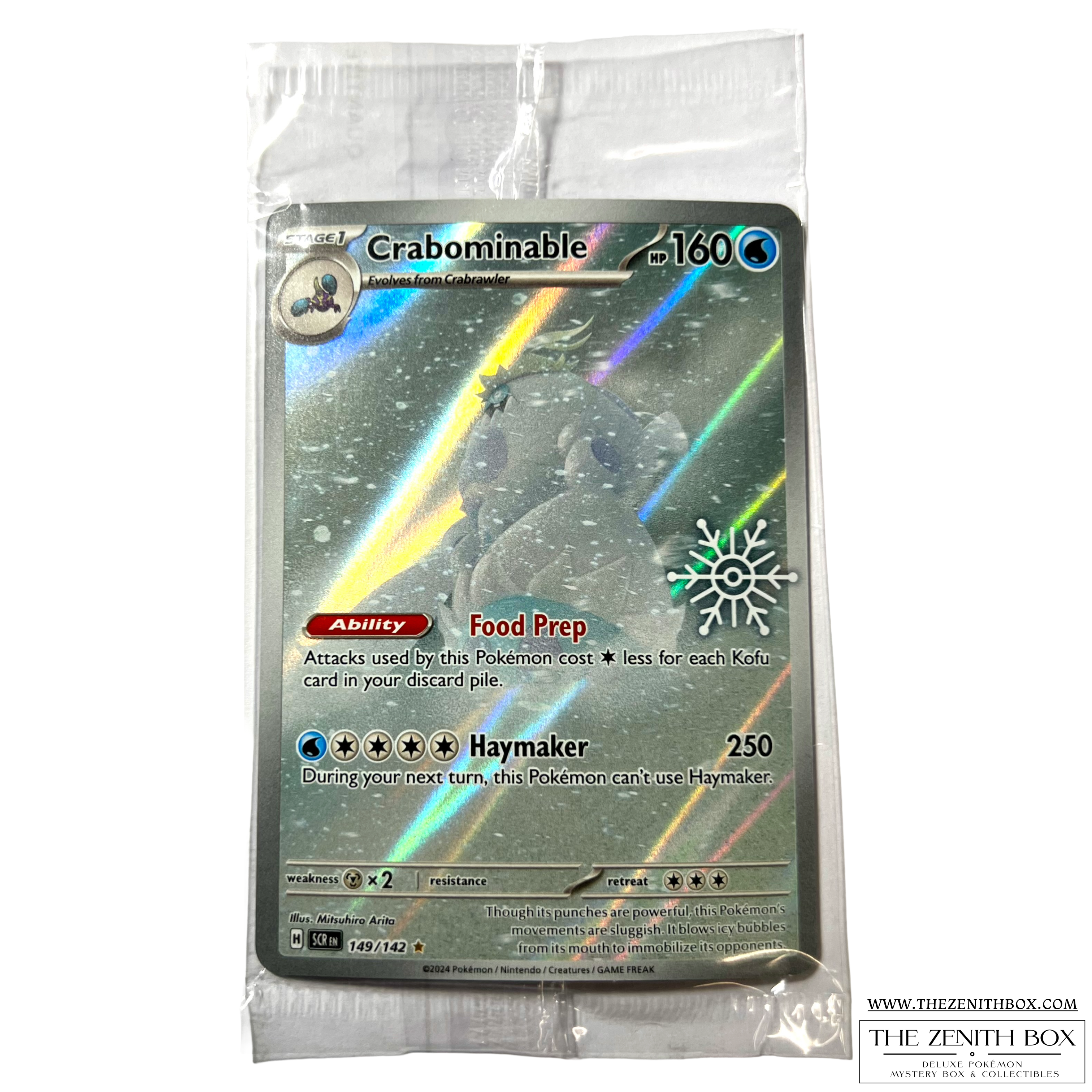 pokemon card crabominable Crabominable 149/142 Holiday Calendar Promo 2024 – The Zenith Box