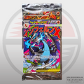 Mega Charizard X ex and Oricorio ex UPC promo cards together in their sealed bag.