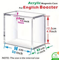 Acrylic magnetic protector case for English Pokémon Booster Box with dimensions