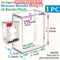 Acrylic magnetic protector case for original-format Pokémon Booster Bundle with dimensions