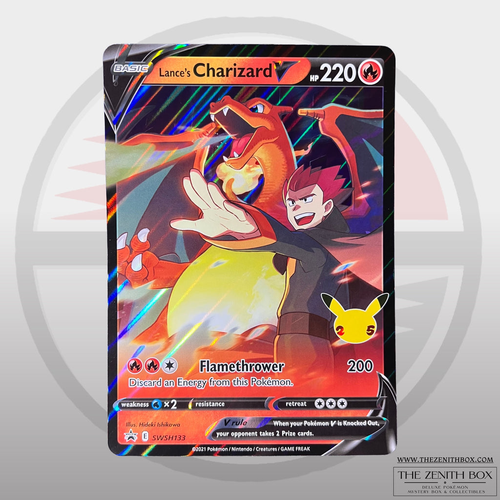 Lance's Charizard V SWSH133 jumbo promo card — front — Lightly Played (LP)