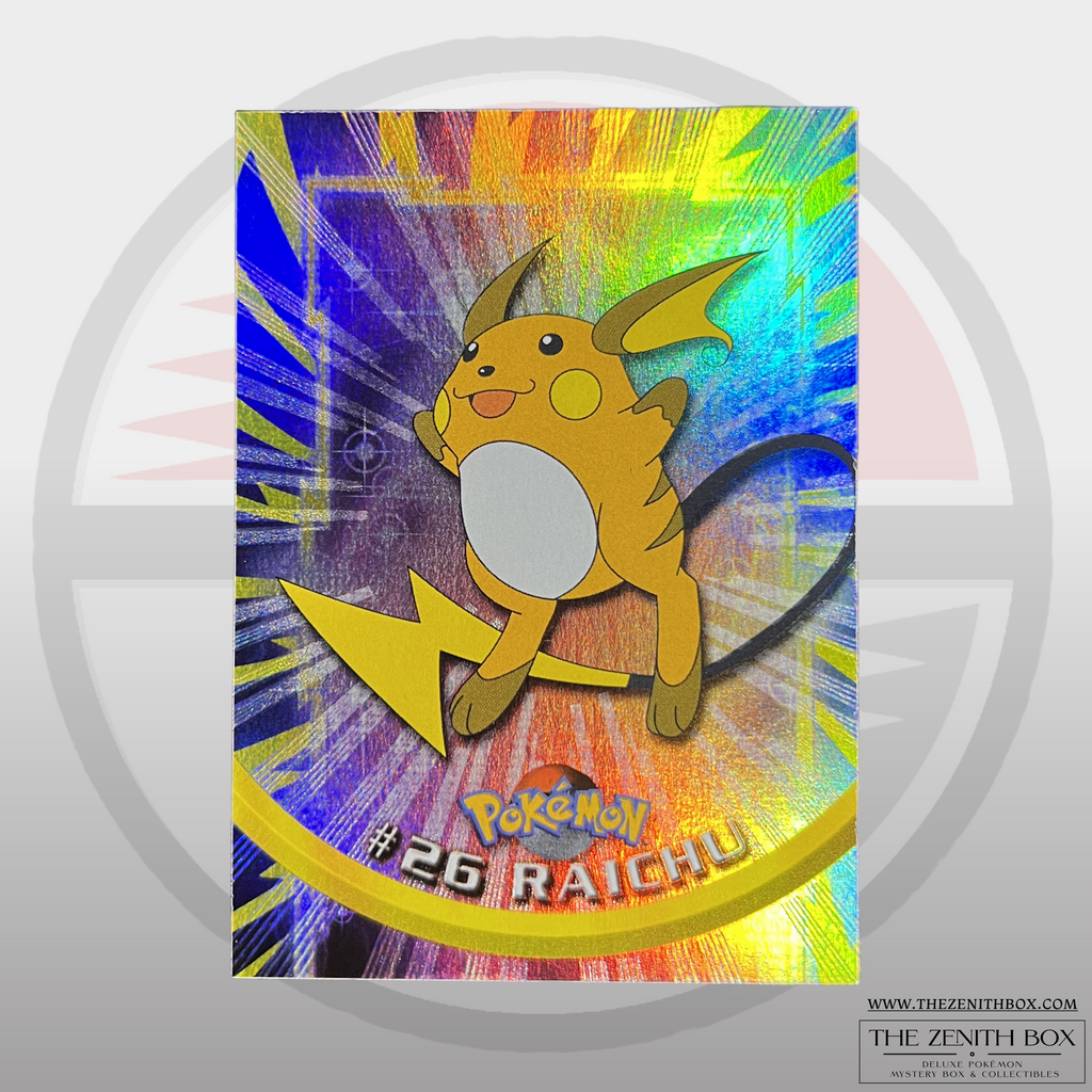 Raichu #26 Topps Series 1 Rainbow Foil (English) — front