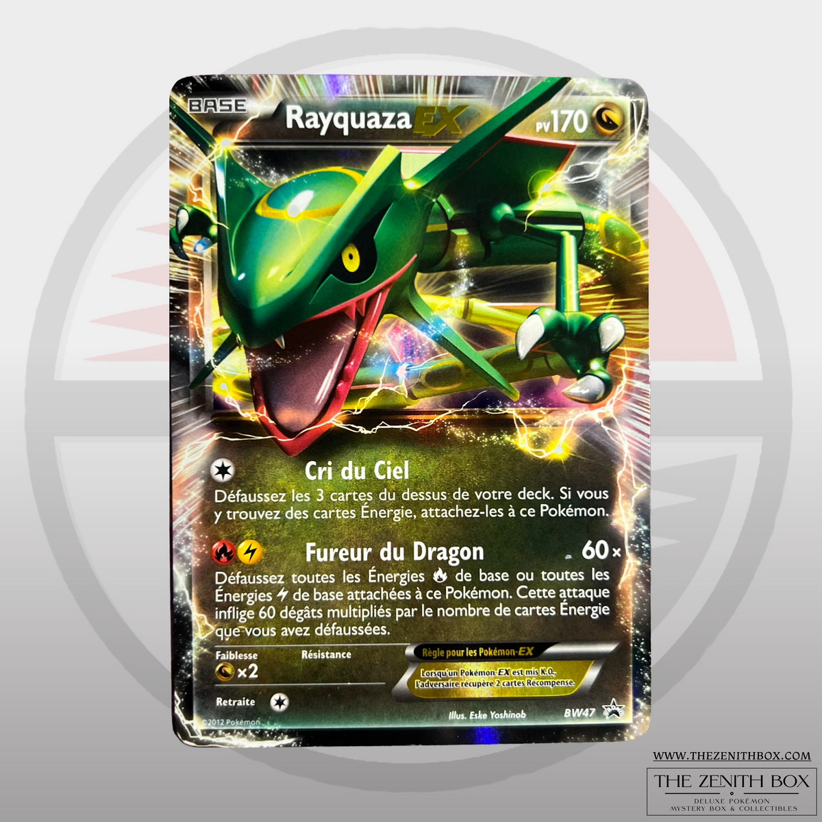 Rayquaza-EX BW47 — carte Pokémon française — recto