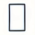 Black solid-color PSA slab bumper, product only