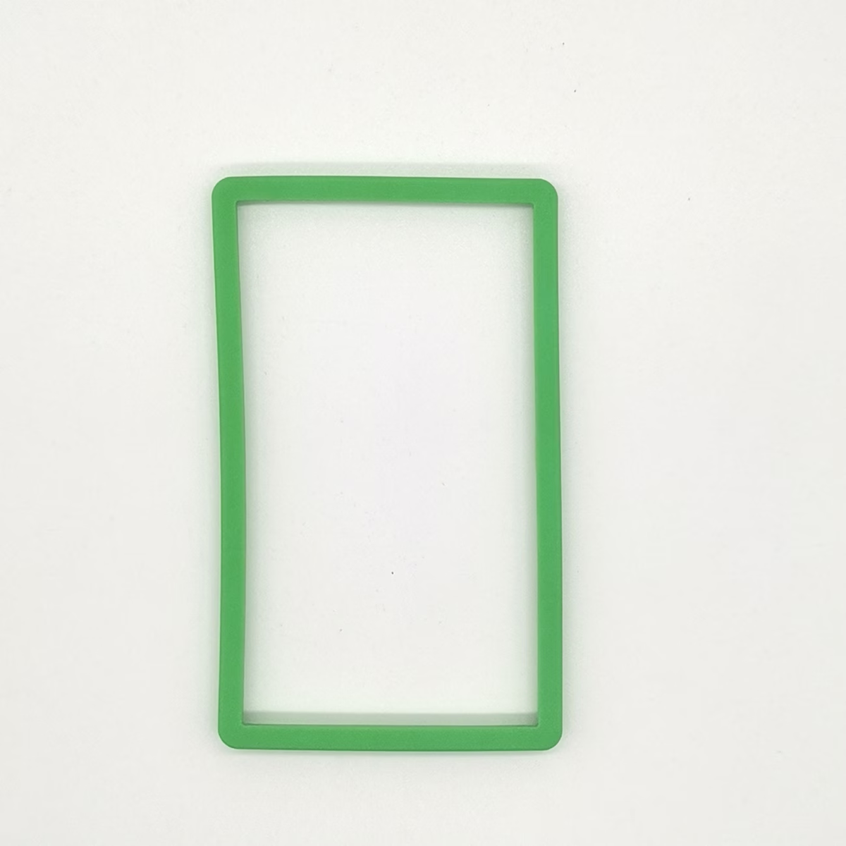 Green solid-color PSA slab bumper, product only