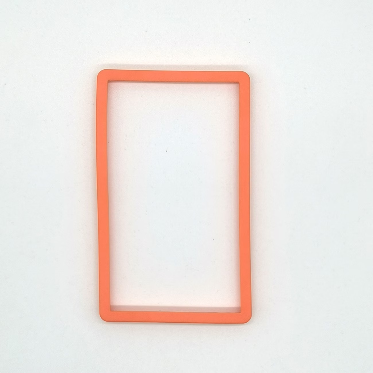 Orange solid-color PSA slab bumper, product only