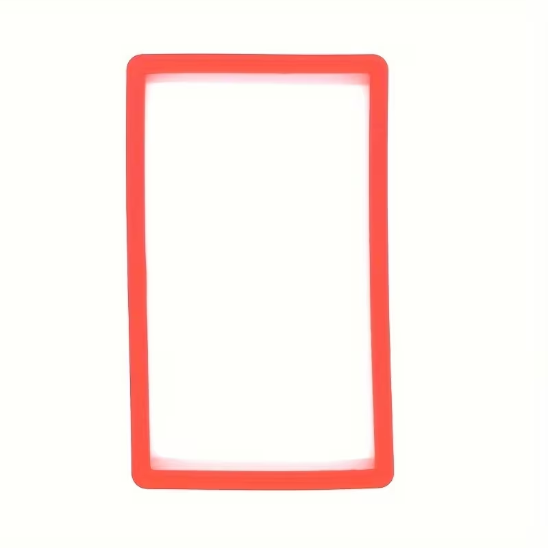 Red solid-color PSA slab bumper, product only