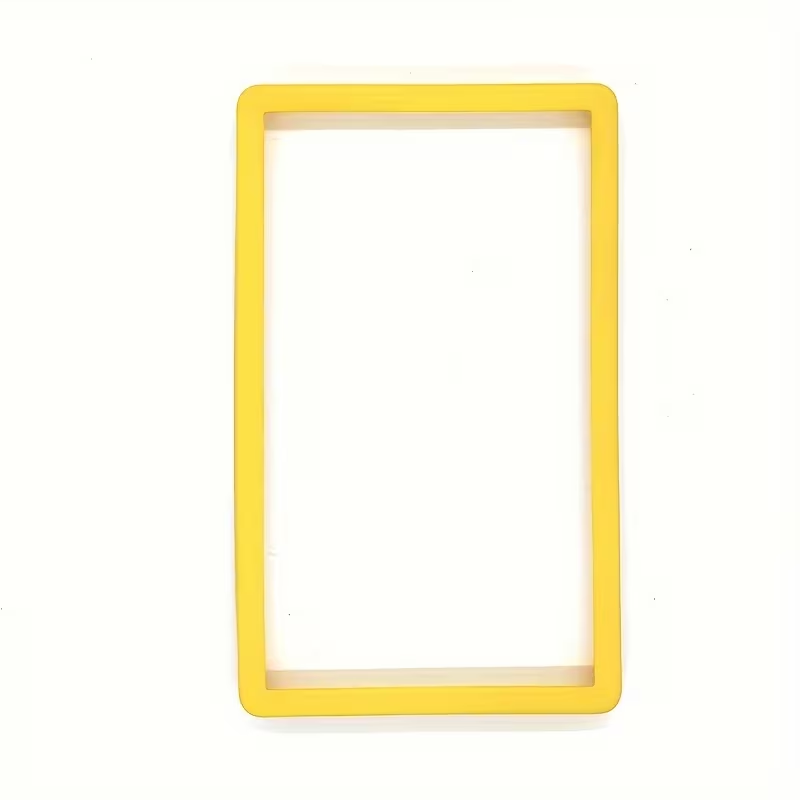 Yellow solid-color PSA slab bumper, product only