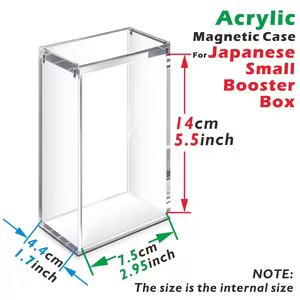 Acrylic Magnetic Case – Small Japanese Booster Box – reference image