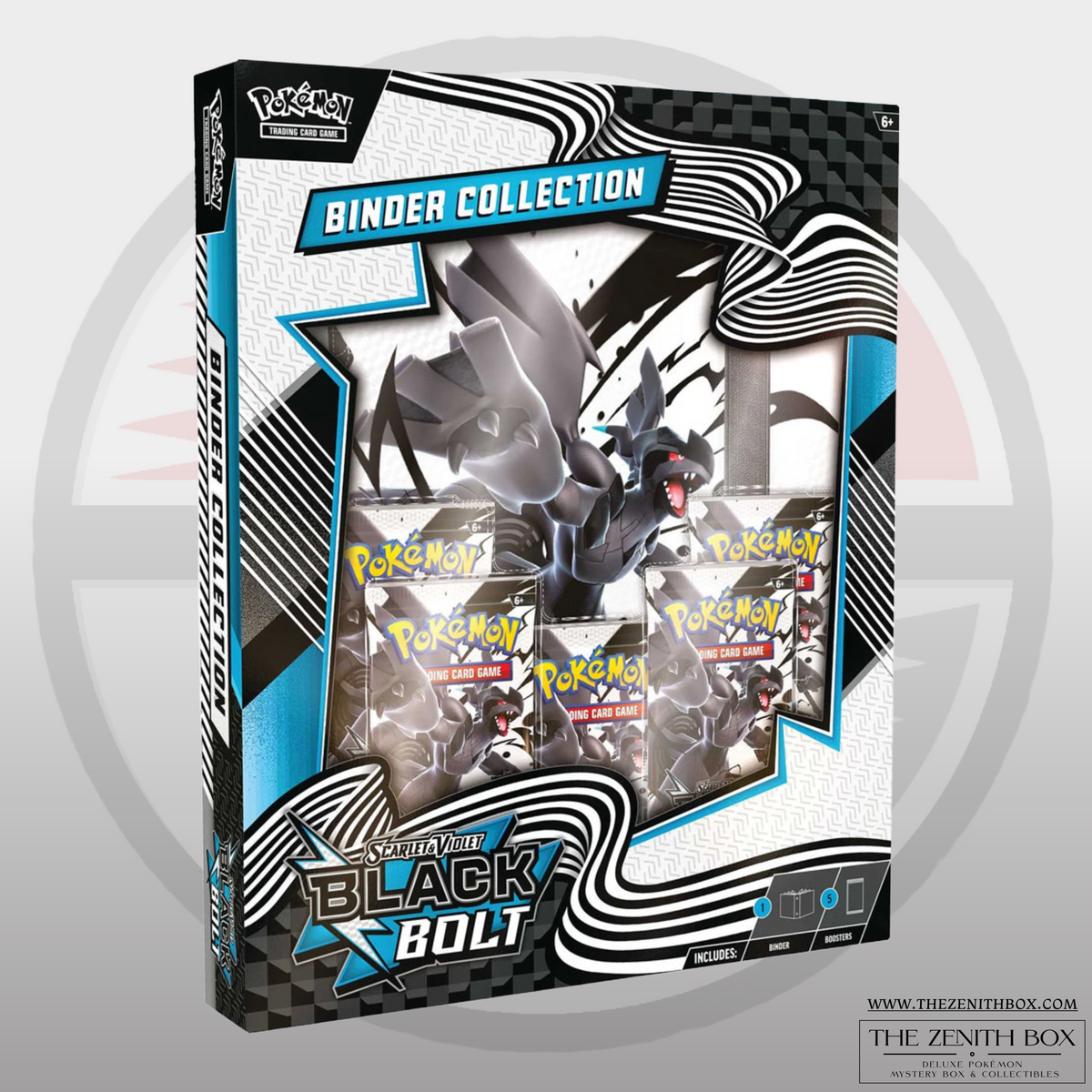 Pokémon TCG Scarlet & Violet Black Bolt Binder Collection, sealed English box.