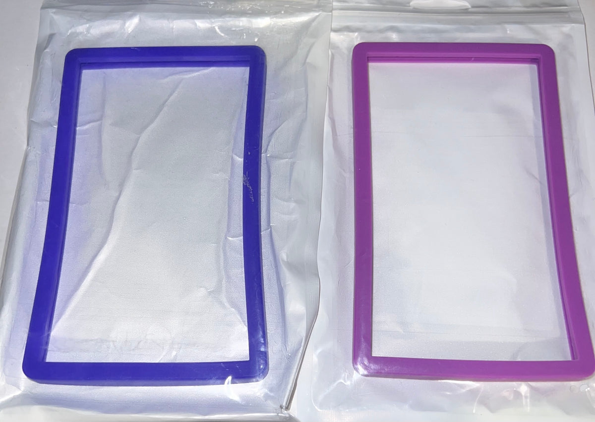 Color comparison: Violet on the left, Purple on the right