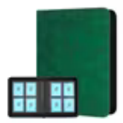 Toploader Binder 2x2 - Green