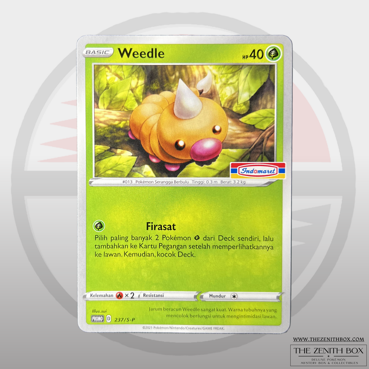 Weedle 237/S-P Indomaret Promo (Indonesian) — front
